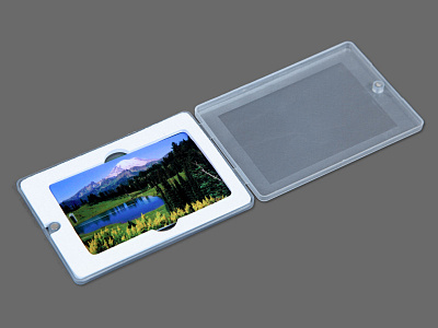 Пластиковая упаковка CARD-BOX, прозрачная