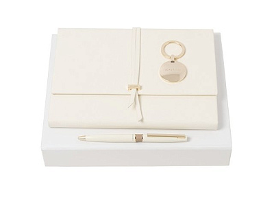 Подарочный набор: блокнот А5, брелок, ручка шариковая