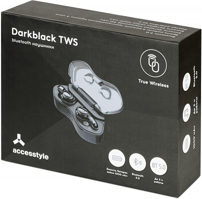 Беспроводные наушники Accesstyle Darkblack TWS