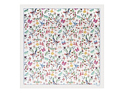 Шелковый платок Butterfly White