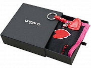 Подарочный набор: брелок «Сердце», платок шелковый