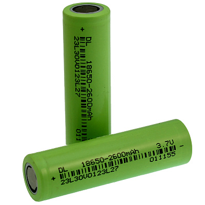 Новая мощная 18650 литий-ионная аккумуляторная батарея круглая 2600 MAH (100 шт.)