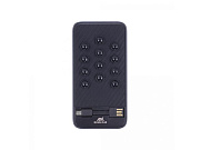 Внешний аккумулятор VA2208 на присосках с кабелем micro USB, 8000 mAh