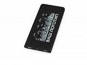 Портативное зарядное устройство с подсветкой логотипа «Faros», soft-touch, 4000 mAh