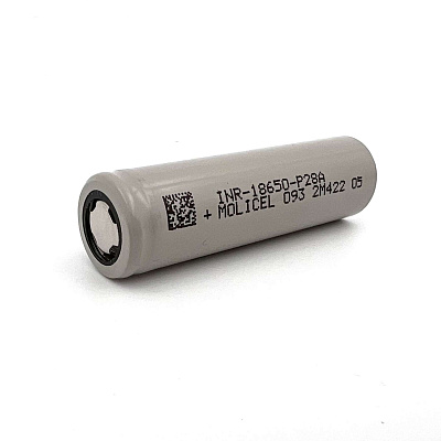 Аккумулятор Molicel Li-ion INR18650 P28A, 2800 mAh Морозостойкий до -40 (1 шт.)