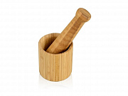 Ступка для специй бамбуковая