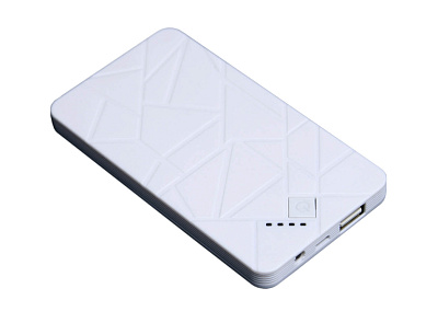 Универсальное зарядное устройство 4 000 MAH power bank под нанесение логотипа прямоугольной формы