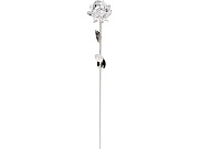 Роза серебрянная с хрустальным бутоном