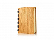 Блокнот А6 из Дуба на пружине