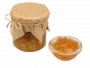 Варенье из кабачка с корнем имбиря и лимоном в подарочной обертке