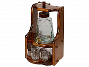 Набор «Царь-Колокол»: графин, шесть стаканов, деревянная подставка