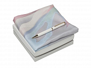 Подарочный набор Bagatelle: шелковый платок, ручка шариковая